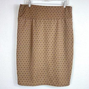 LULAROE CASSIE PENCIL SKIRT SIZE XL BROWN